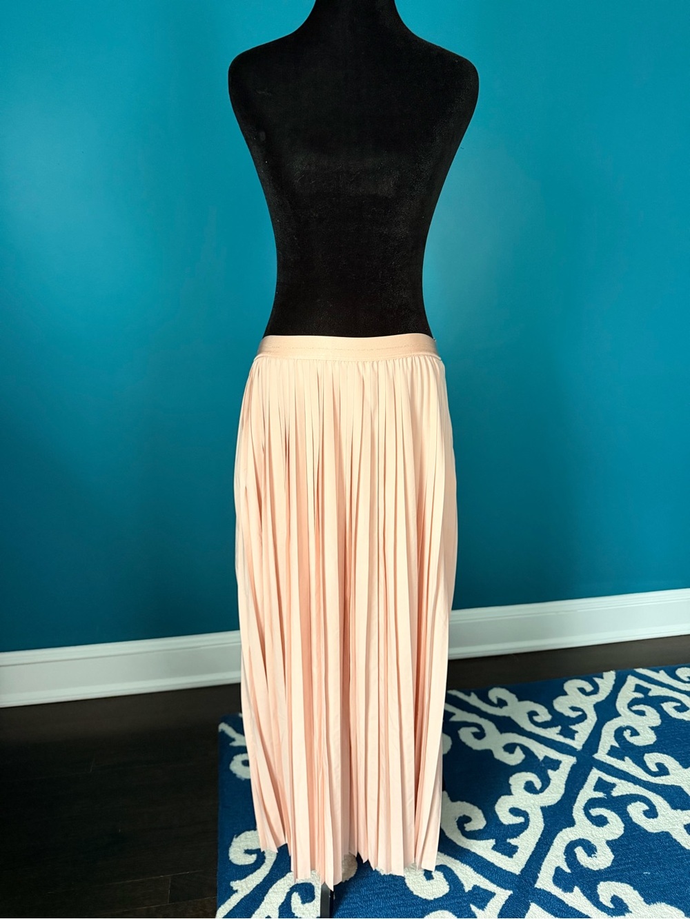 aerie Pleated Maxi Skirt - Soft Blush